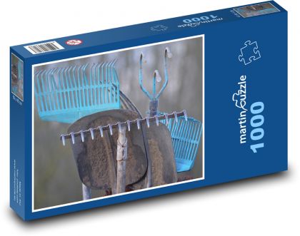 Werkzeuge - Rechen, Schaufel - Puzzle - 1000 Teile