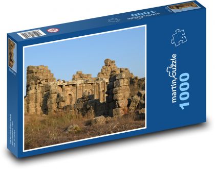 Ruina - Turecko, budova - Puzzle 1000 dílků, rozměr 60x46 cm