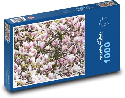 Magnolia - kwiat - Puzzle 1000 elementów, rozmiar 60x46 cm
