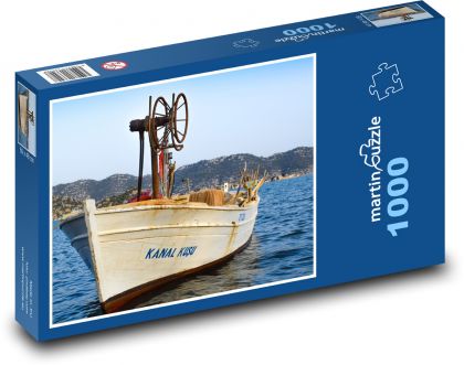 Boat - fishing, sea - Puzzle 1000 pieces, size 60x46 cm 