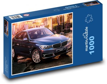 Car - blue BMW 320d GT - Puzzle 1000 pieces, size 60x46 cm 