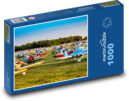 Lietadlo - letecký deň - Puzzle 1000 dielikov, rozmer 60x46 cm