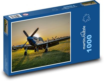 Letectví - letadlo Mustang - Puzzle 1000 dílků, rozměr 60x46 cm