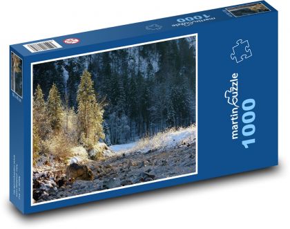 Zimná krajina - Puzzle 1000 dielikov, rozmer 60x46 cm