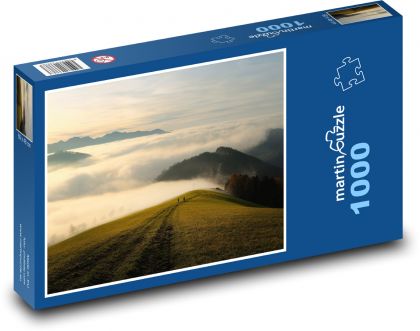 Hory - hmla, nebo, mraky - Puzzle 1000 dielikov, rozmer 60x46 cm