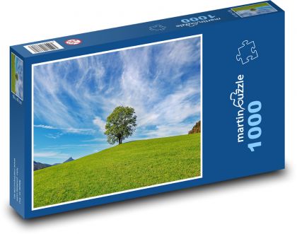 Strom na kopci - puzzle 1000 dílků