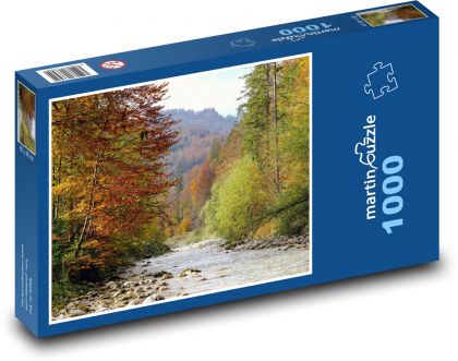 River - autumn, nature, water - Puzzle 1000 pieces, size 60x46 cm 