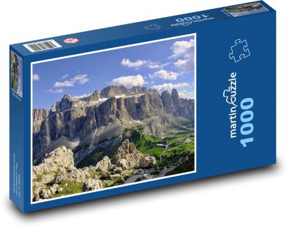 Talianske Alpy, Dolomity - Puzzle 1000 dielikov, rozmer 60x46 cm