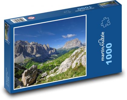 Krajina - hory, příroda - Puzzle 1000 dílků, rozměr 60x46 cm