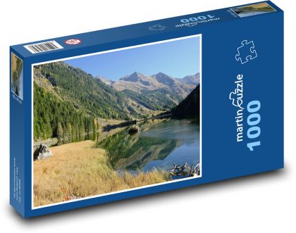 Autumn landscape - mountains, lake - Puzzle 1000 pieces, size 60x46 cm 