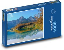 Podzimní krajina - horské jezero Puzzle 1000 dílků - 60 x 46 cm