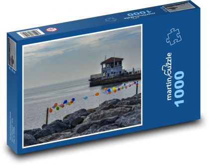Moře - balónky, Istanbul - Puzzle 1000 dílků, rozměr 60x46 cm
