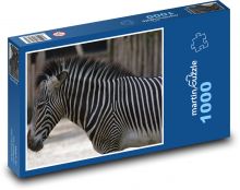 Zebra - zvíře, pruhy Puzzle 1000 dílků - 60 x 46 cm