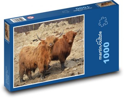 Krava - zviera, príroda - Puzzle 1000 dielikov, rozmer 60x46 cm