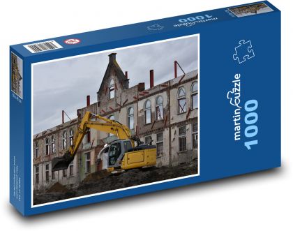 Výkopové práce s bagrem - puzzle 1000 dílků