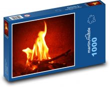 Oheň - plameny, červená Puzzle 1000 dílků - 60 x 46 cm