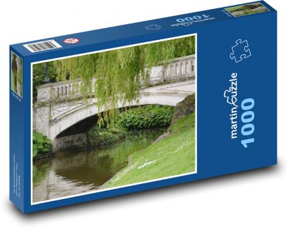 Most - řeka, příroda - puzzle 1000 dílků