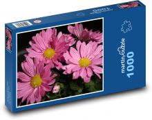 Chryzantema - różowa, rosa Puzzle 1000 elementów - 60x46 cm