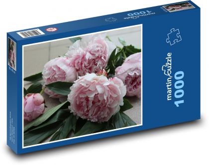 Pfingstrose - rosa Blume - Puzzle - 1000 Teile