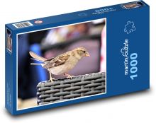 Vrabec - pták, zvíře Puzzle 1000 dílků - 60 x 46 cm
