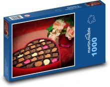 Bonbony - cukroviny, sladkosti Puzzle 1000 dílků - 60 x 46 cm