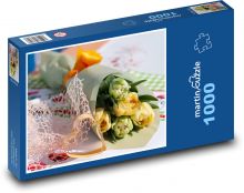 Tulipány - kvety, darček Puzzle 1000 dielikov - 60 x 46 cm 