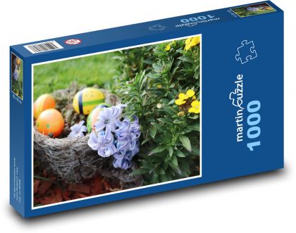 Easter - eggs, nest - Puzzle 1000 pieces, size 60x46 cm 