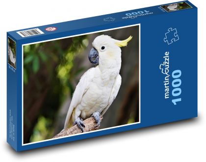 Kakadu - bílý pták - Puzzle 1000 dílků, rozměr 60x46 cm