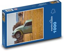 VW Käfer - Auto, Wiese Puzzle 1000 Teile - 60 x 46 cm