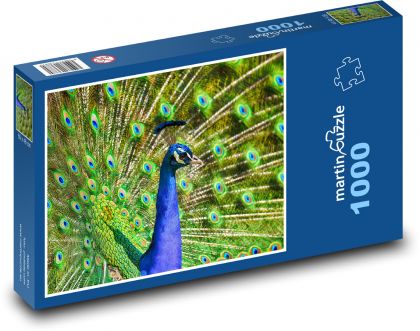 Peacock - peacock - Puzzle 1000 pieces, size 60x46 cm 