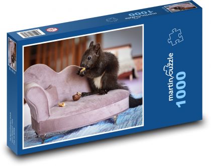 Squirrel - cub, rodent - Puzzle 1000 pieces, size 60x46 cm 