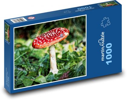 Mochotrávka - jedovatá huba - Puzzle 1000 dielikov, rozmer 60x46 cm