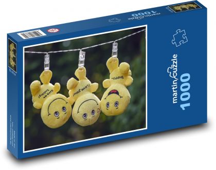 Plyšoví smajlíci - puzzle 1000 dílků