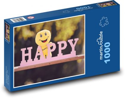 Happy - positive, joy - Puzzle 1000 pieces, size 60x46 cm 