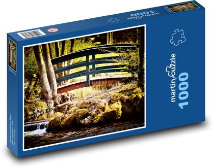 Brücke - Natur, Bach - Puzzle - 1000 Teile