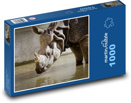 Nashorn - Wildtiere, Zoo - Puzzle - 1000 Teile