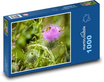 Distel, Biene, Blume - Puzzle - 1000 Teile