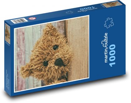 Medvídek - plyšová hračka - puzzle 1000 dílků