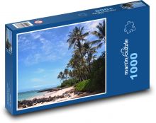 Tropický ráj - moře, pláž Puzzle 1000 dílků - 60 x 46 cm
