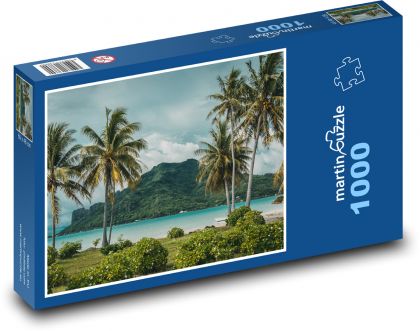 Ocean - tropikalna wyspa - Puzzle 1000 elementów, rozmiar 60x46 cm