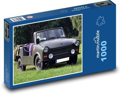 Zielony wojskowy kabriolet - Puzzle 1000 elementów, rozmiar 60x46 cm