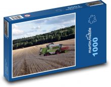 Sklizeň, kombajn, sláma Puzzle 1000 - 60x46 cm