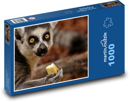 Lemur - zwierzę, małpa - Puzzle 1000 elementów, rozmiar 60x46 cm