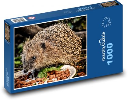 Jeż - las, zwierzę - Puzzle 1000 elementów, rozmiar 60x46 cm