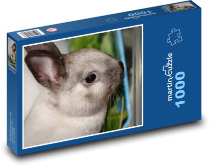Zakrslý králík - domácí zvíře - puzzle 1000 dílků