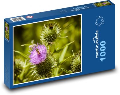 Hmyz na bodliaku - Puzzle 1000 dielikov, rozmer 60x46 cm