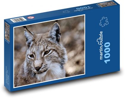Rys - divoká kočka, divoké zvíře - Puzzle 1000 dílků, rozměr 60x46 cm