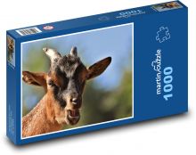 Ziege - Tier, Hörner Puzzle 1000 Teile - 60 x 46 cm