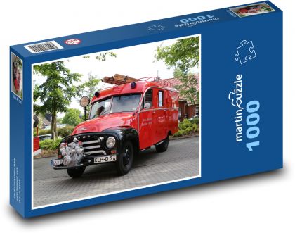 Hasiči - hasičské auto - puzzle 1000 dílků