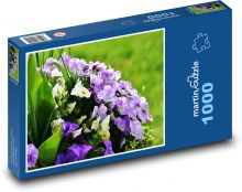 Maceška - jarný kvet, záhrada Puzzle 1000 dielikov - 60 x 46 cm 